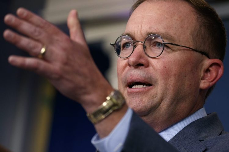 White House acting Chief of Staff Mick Mulvaney  told reporters Thursday that President Trump blocked nearly $400 million in military aid to Ukraine in part to force the government in Kiev to investigate his political rivals, a startling acknowledgment after the president's repeated denials of a quid pro quo.