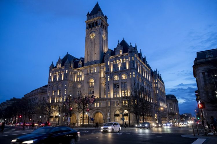 The Trump Organization is trying to sell its lease of the Trump International Hotel in Washington, sources say. 