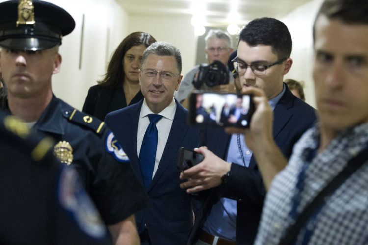 Kurt Volker, former special envoy to Ukraine, after a closed-door interview with House investigators on Thursday.