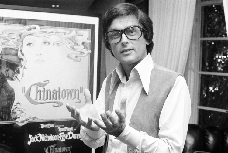 Paramount Pictures production chief Robert Evans talks about his film "Chinatown" in his office in Beverly Hills, Calif., in 1974. Evans often claimed to have no idea what many of the scripts he read were about, but he maintained that the right talent packaged together could make for a dazzling success.