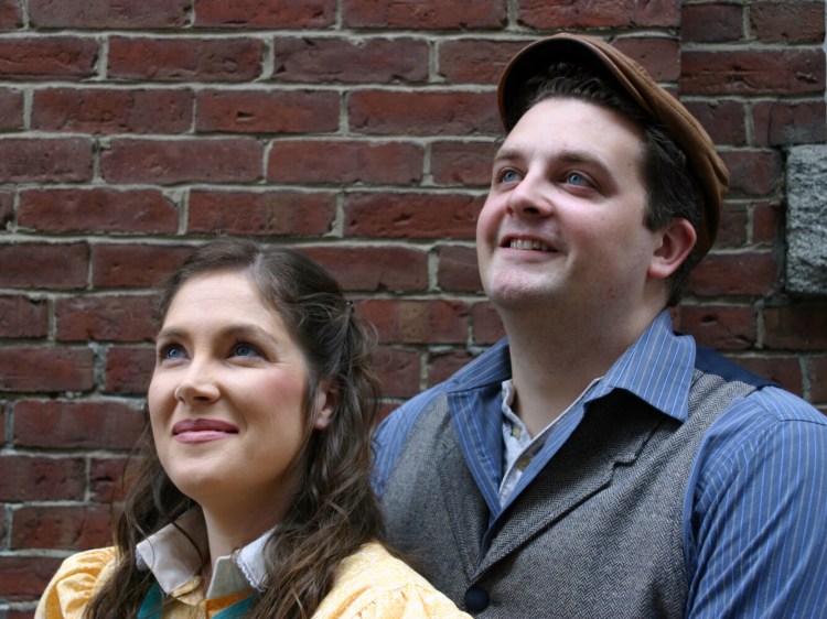 Local actors Jessica Lake, left, and Tony Gerow will play Katherine Plummer and Jack Kelly "Newsie's."
