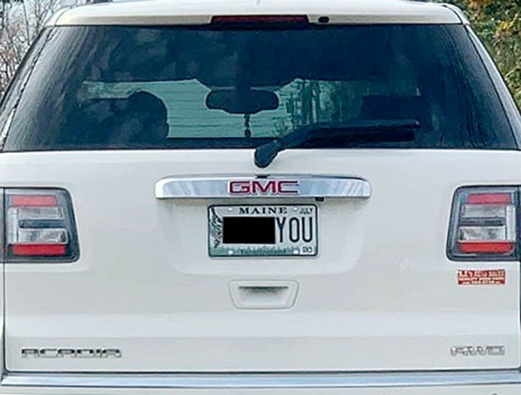In 2019, Derek Volk took a photo of the  license plate on the vehicle in front of him, showing an expletive (we have blacked out the first word).  "How did the state allow this on a license plate and who would put this on their car?" he wrote on a public Facebook post.