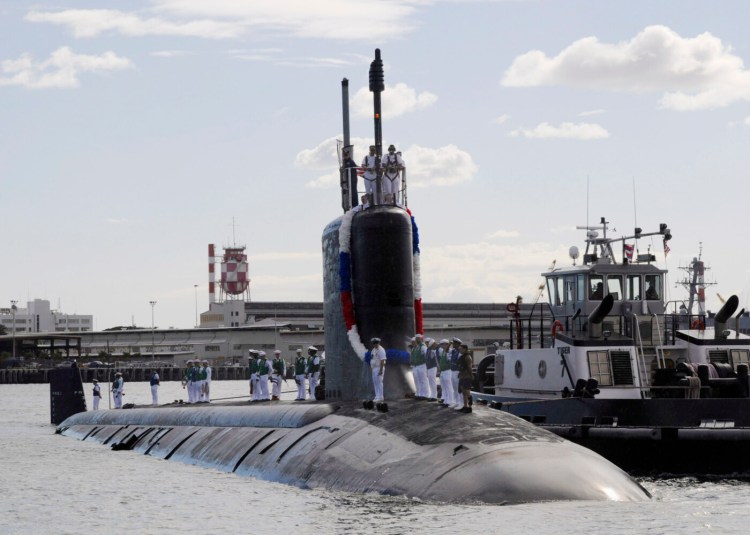The Virginia-class attack submarine USS Texas is shown in 2010.