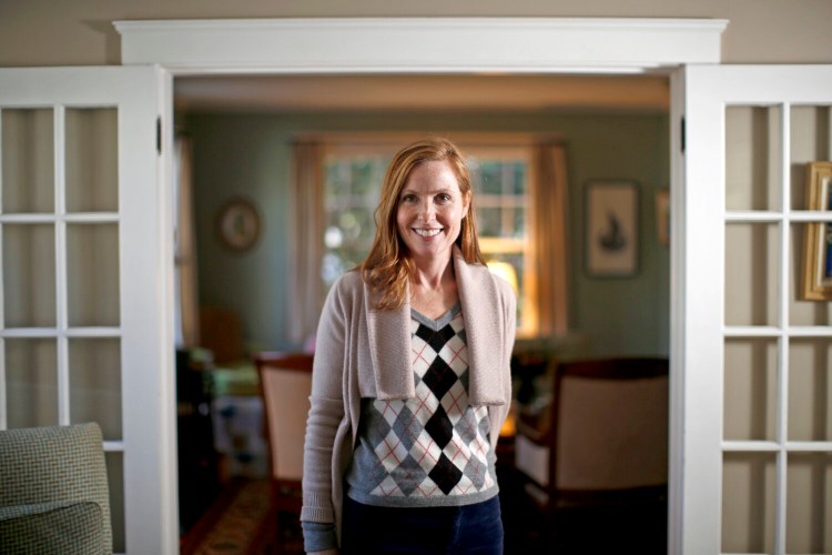 Mayor-elect Kate Snyder poses for a portrait in her Portland home on Wednesday, the day after she surprised herself with a "surreal" election victory.