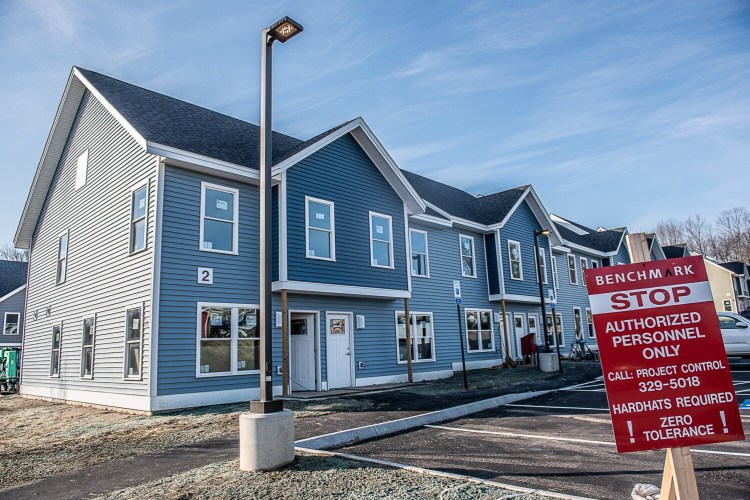 The first of three buildings at 477 Minot Ave. in Auburn will open later this month. The 36 units next to Fairview Elementary School are a mix of one, two and three bedrooms.