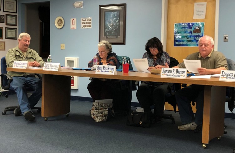 Janet Preston will join the China Select Board that includes Wayne Chadwick, from left, Irene Belanger, Donna Mills-Stevens and Ronald Breton. She won Tuesday's election by one vote to take over the seat vacated by Jeff LaVerdiere.