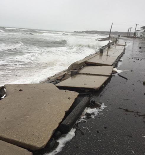 Long Sands Beach in York shows damage from a storm in March 2018. York is one of six York County towns that are banding together to hire a climate change expert.