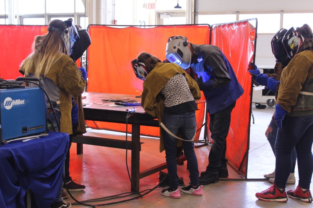 Girls get handson experience in trade careers at Farmington