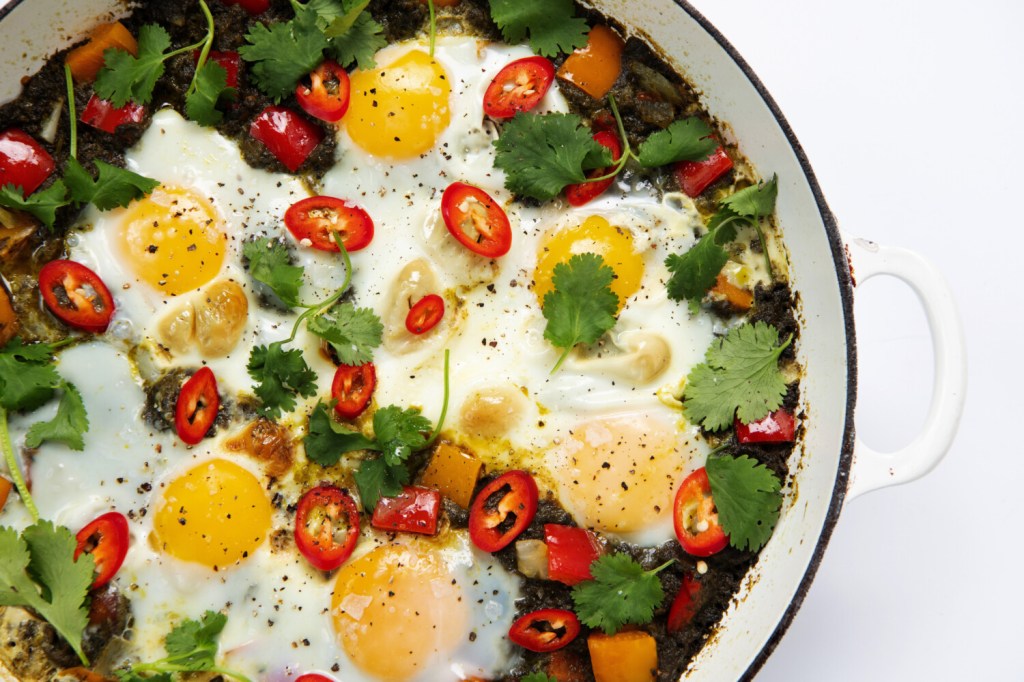 The tastiest shortcut to green shakshuka