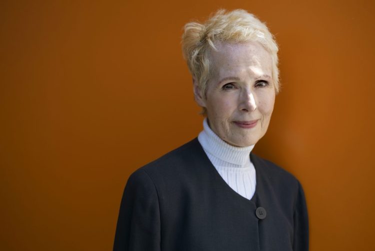 FILE - In this June 23, 2019 file photo,  E. Jean Carroll is photographed in New York. Carroll, who says President Donald Trump sexually assaulted her in a New York City department store dressing room in the 1990s, is now suing him for alleged defamation. The advice columnist filed a lawsuit Monday, Nov. 4 in New York. The suit says Trump harmed her reputation and career when he said she was lying and he’d never even met her.   (AP Photo/Craig Ruttle, File)