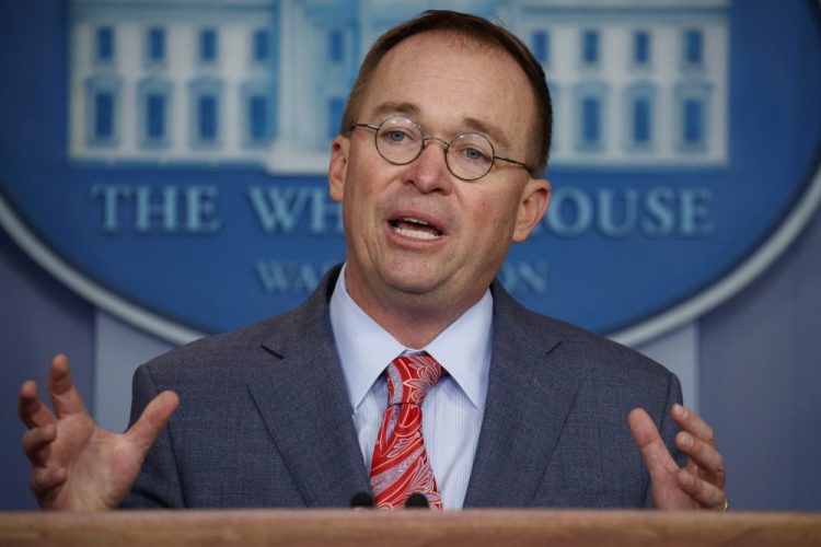Acting White House chief of staff Mick Mulvaney won't pursue joining a lawsuit that asks a judge to decide whether he must respond to a House  subpoena to testify in the Trump impeachment probe.