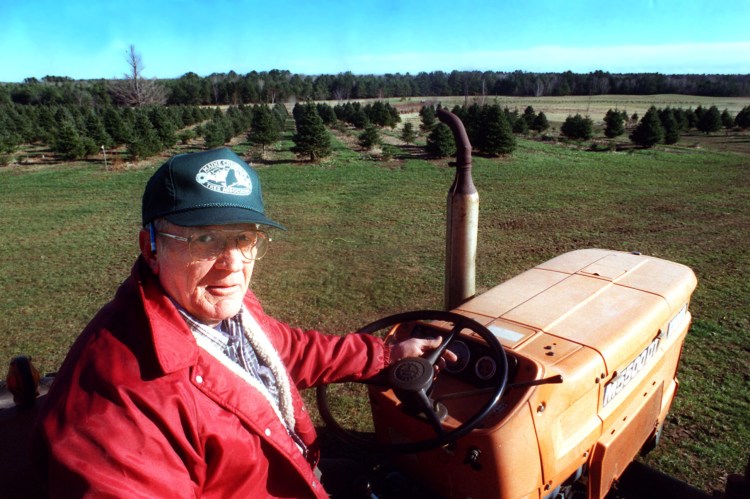 Quinton Hanna is accused of killing Jim Pearson of Scarborough, seen on his tractor at his Beech Ridge Farm in November 1999.