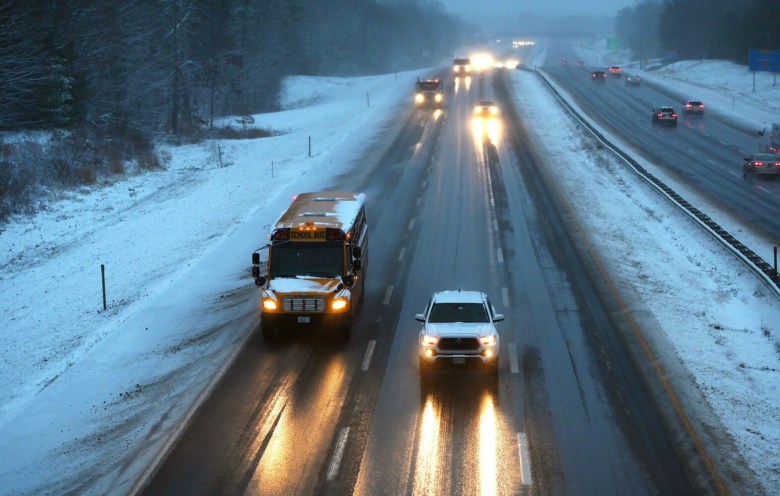 Freezing rain likely to make roads slick Friday morning, and a ...