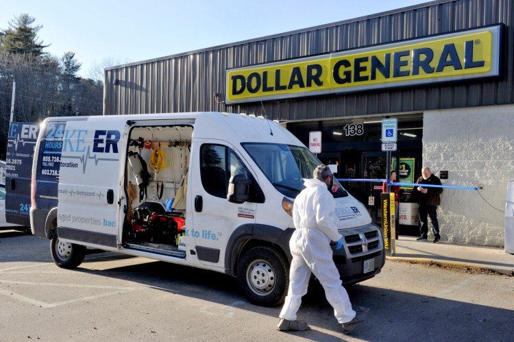 The Dollar General store in Limerick was the scene of an officer-involved shooting Friday night.  An employee of Burke ER, an emergency restoration service, was at the store on Saturday.