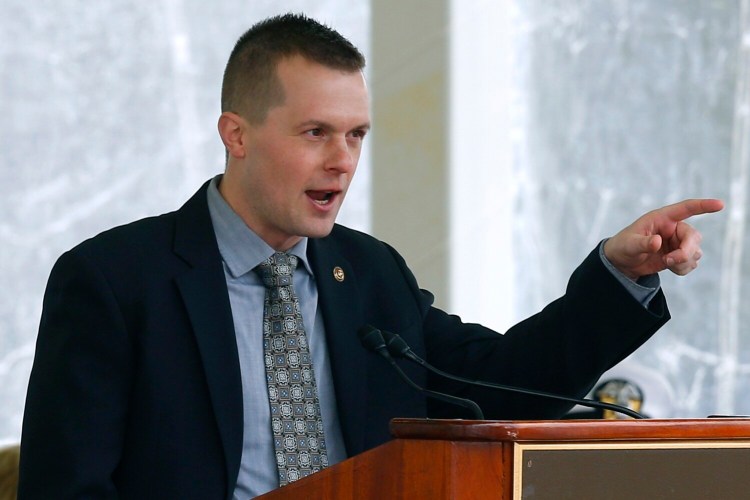 U.S. Rep. Jared Golden, D-Maine, shown in April, said his decision to split his vote on the two articles of impeachment of President Trump on Wednesday was about facts, not politics.