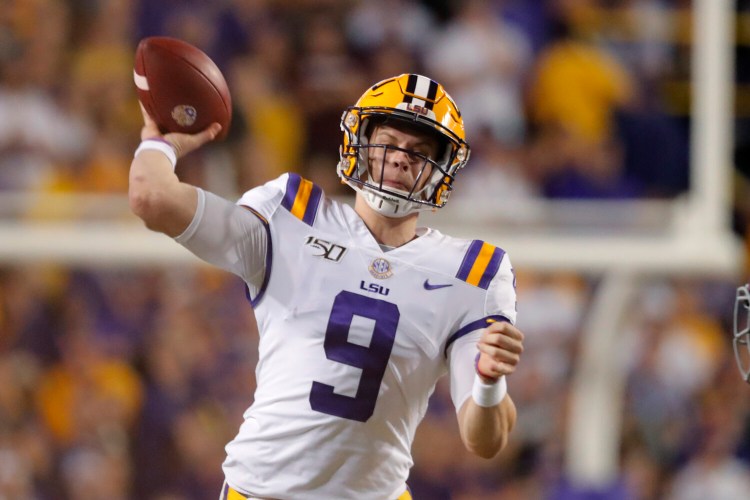 LSU quarterback Joe Burrow became the first player in 60 years from the school to win the Heisman Trophy on
Saturday.