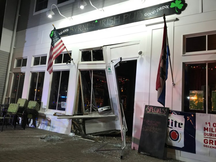 Byrne's Irish Pub in Brunswick plans to open for brunch Wednesday after closing for repairs Sunday night when a car ran into the building.