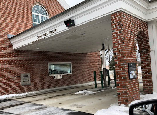 The after-hours deposit box of the Kennebec Savings Bank, as seen from Pleasant Street, where a woman who was about to make a deposit was robbed Dec. 5, 2019, according to Waterville Police.

