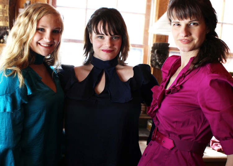 From left are Lydia Bradfield, Marianna Filippi and Kristyn Murphy.