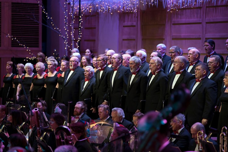 The choir sings at Magic of Christmas in 2017. 