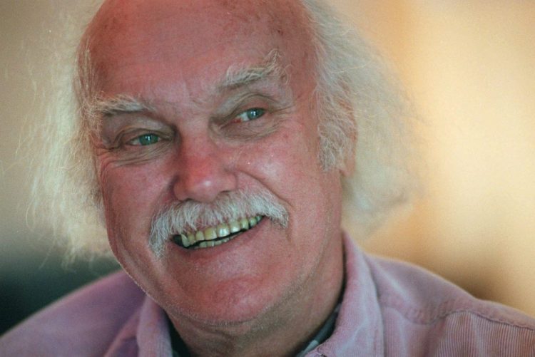 Baba Ram Dass, who wrote the 1971 bestseller "Be Here Now," is shown in 1998. The 1960s counterculture spiritual leader and early LSD proponent died, Sunday at his home in Maui, Hawaii. He was 88. 