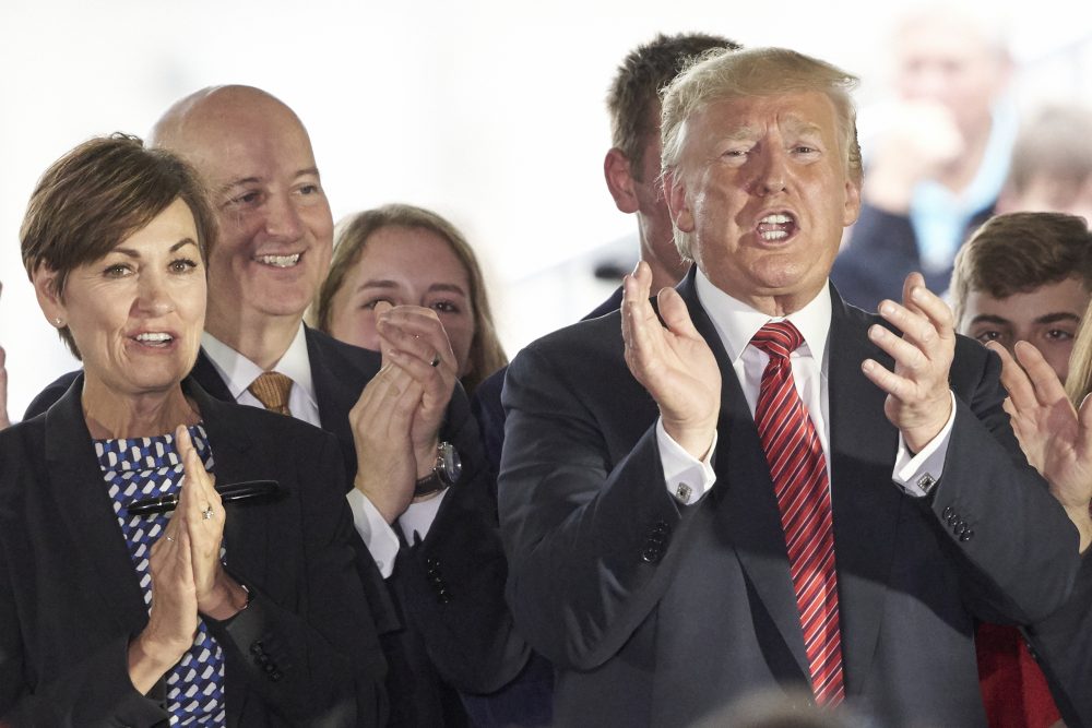 Donald Trump, Pete Ricketts, Kim Reynolds