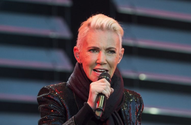 Marie Fredriksson, singer of the pop duo Roxette performs in 2015. Fredriksson has died at age 61 after a long illness.