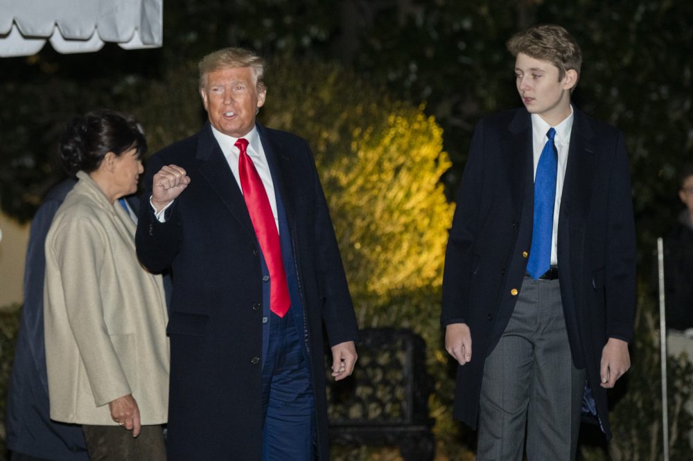 Donald Trump, Barron Trump, Amalija Knavs, Melania Trump