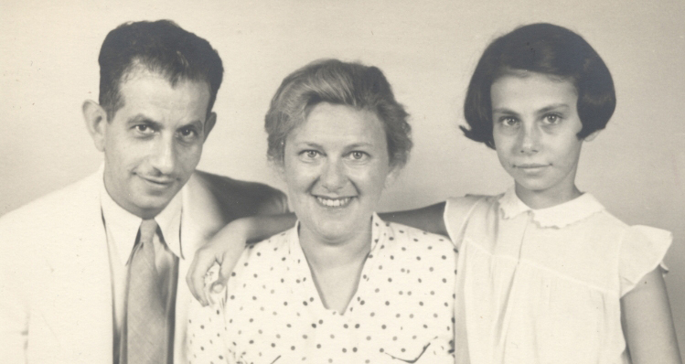 Family historian Alex Calzareth used the U.S. Citizenship and Immigration Services files to track the movements of his great-grandparents, Felix and Grete Rafael (shown here with their daughter) from the Czech Republic to New York around World War II. The records also unraveled a family mystery. 