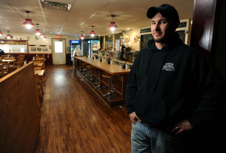 Dylan Wentworth, who owns Wentworth’s Country Diner in Norridgewock with his wife, Emily, distributed a petition in January 2020 to change the town’s blue laws so that people might have a beer with dinner at his restaurant, but the effort failed to garner enough signatures.