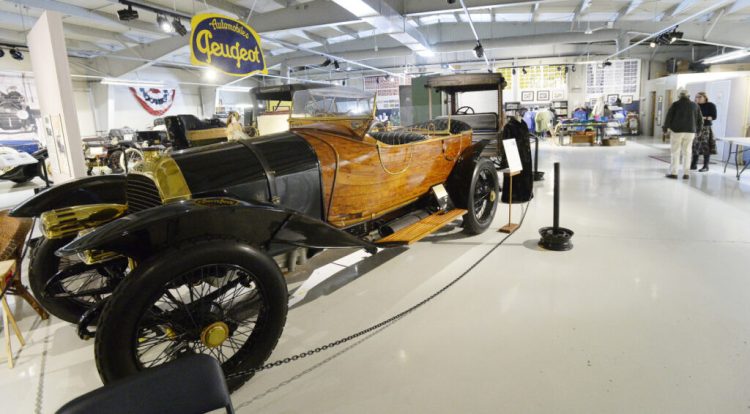 The most valuable asset at the Seal Cove Auto Museum in Tremont is this 1913 wood-bodied Peugeot. 