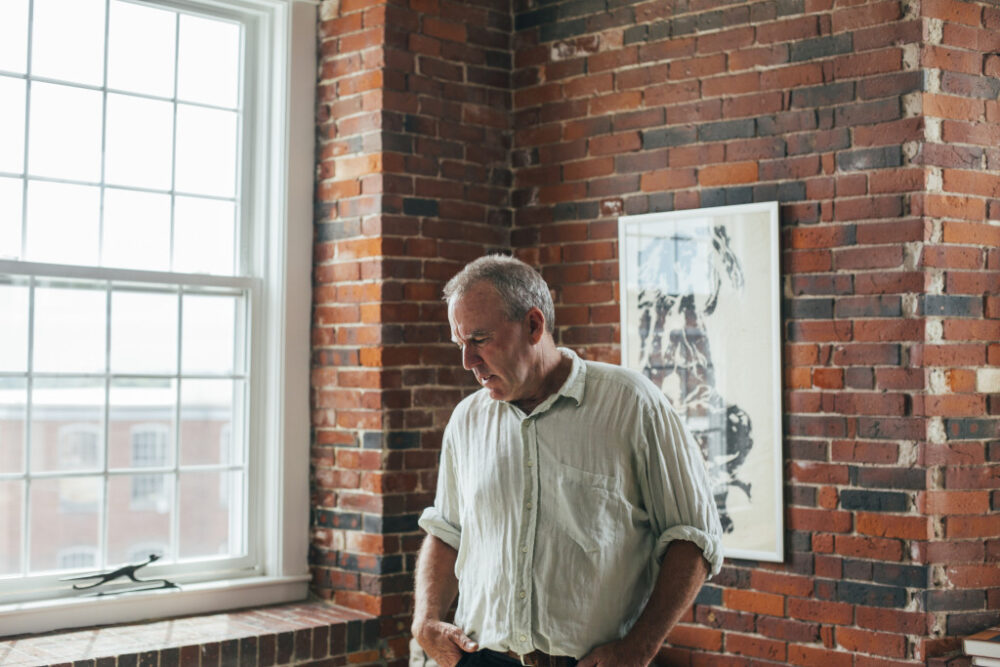 BIDDEFORD, ME - JUNE 26: Doug Sanford in his apartment at the Pepperell Mill Complex in Biddeford, ME on Friday, June 26, 2015. (Photo by Whitney Hayward/Staff Photographer) <i></i>