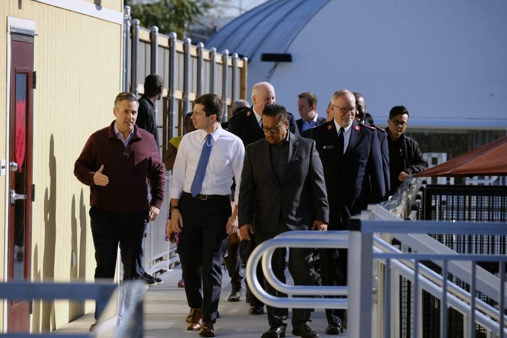 Pete Buttigieg, Joe Buscaino, Santiago Reyes