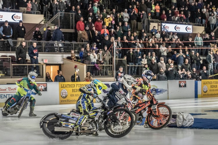 Xtreme International Ice Racing - motorcycles on ice - comes to the Cross Insurance Arena in Portland Saturday. 