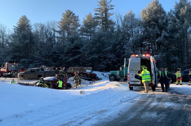 About 30 vehicles were involved in Tuesday's crash on Interstate 95 in Carmel.