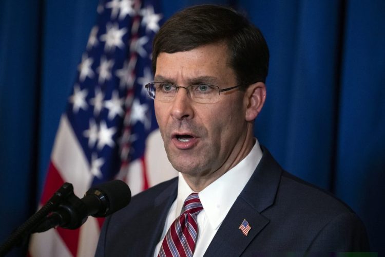 Secretary of Defense Mark Esper said Monday that no decision has been made about withdrawing U.S. troops from Iraq. The Iraqi Parliament has pushed to oust U.S. troops since the U.S. killing of Iran's top general was carried out in Iraq. 