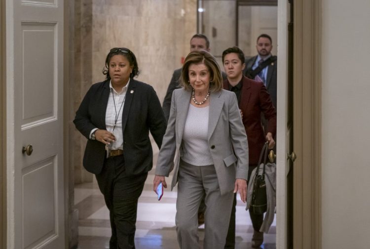 Speaker of the House Nancy Pelosi, D-Calif., says she plans to transmit articles of impeachment against President Trump to the Senate this week. 