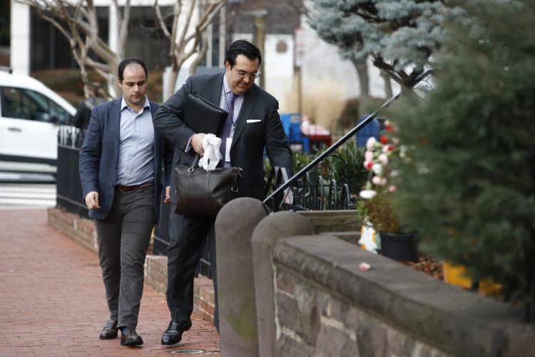 Jordan Sekulow, right, the executive director of American Center for Law and Justice in Washingotn , D.C. on Jan. 28.