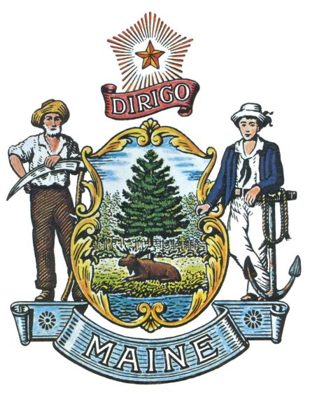 Maine's state motto - Dirigo - debuted in 1820 as part of the new state's official seal.