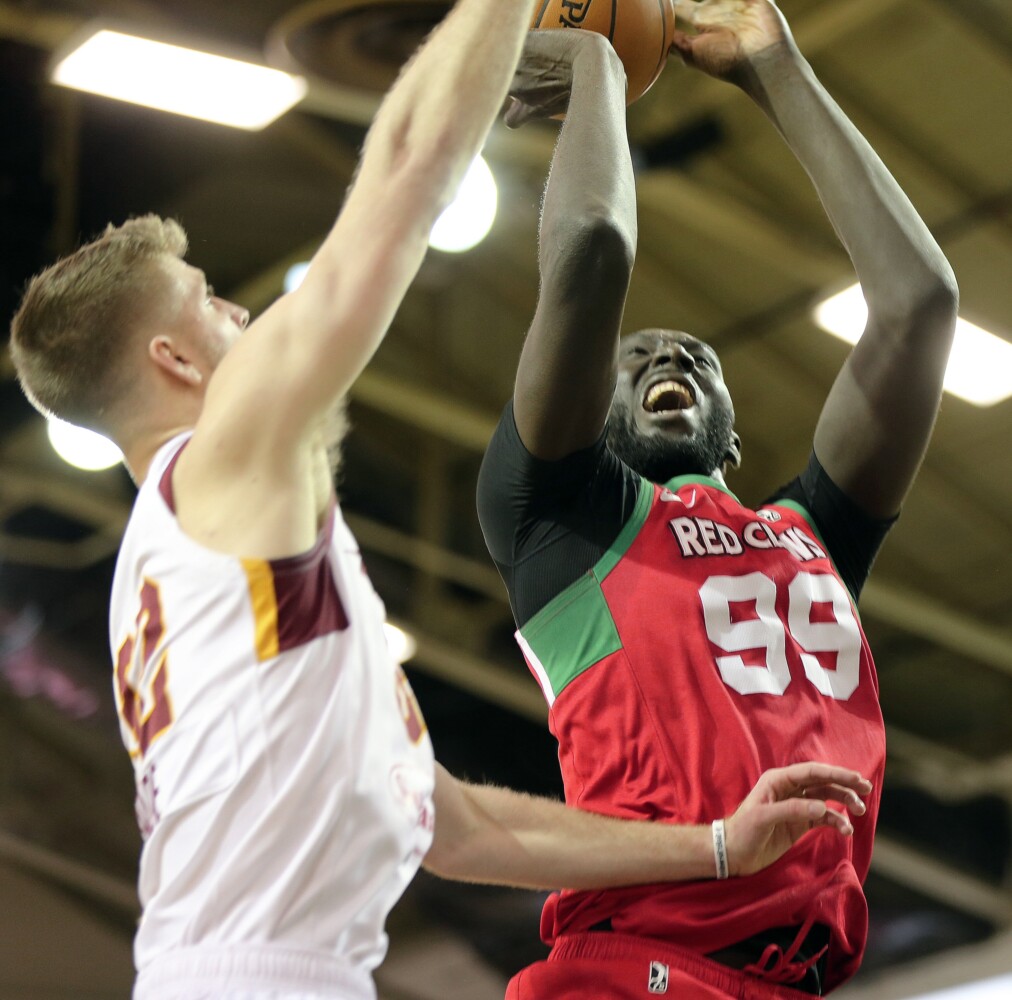 Tacko Fall leads Red Claws to victory in Portland debut