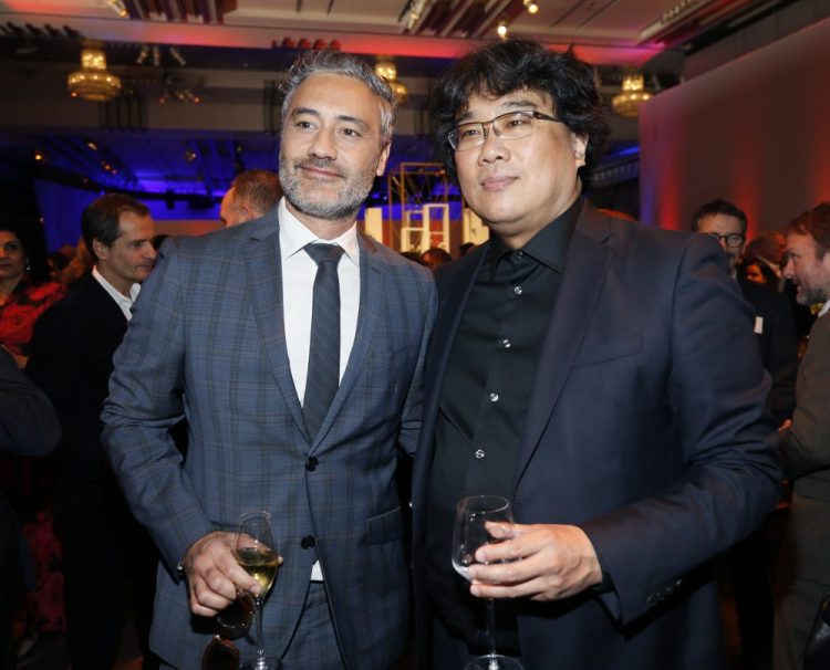 Taika Waititi, left, and Bong Joon-ho attend the 92nd Academy Awards Nominees Luncheon at the Loews Hotel on Monday, Jan. 27 in Los Angeles. 