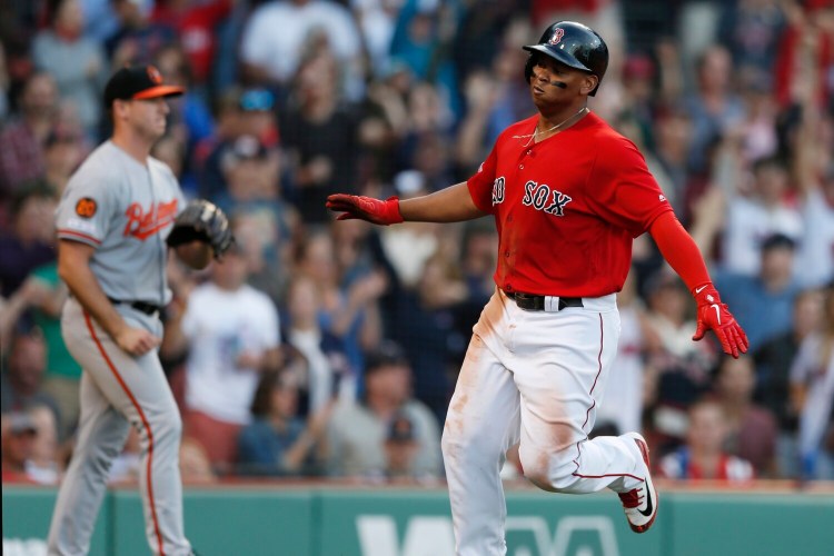 Red Sox third baseman Rafael Devers said he is open to discussions on a long-term deal with the team, but those talks have not taken place yet. 