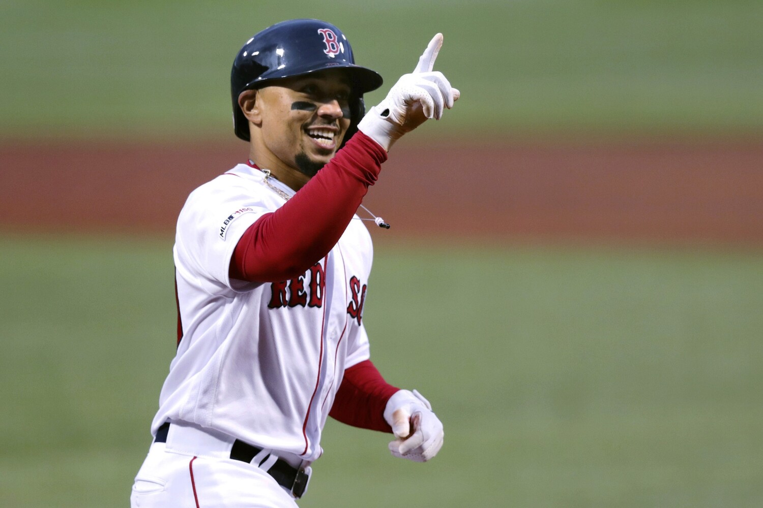 Betts is a great player, but he's not Mike Trout