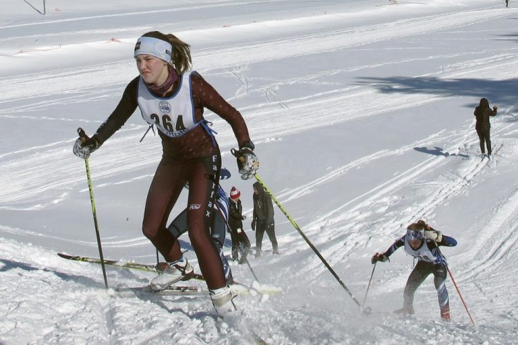 Cross-country skiers from around Vermont compete in races in East Montpelier, Vt., this month. The ski racing community worldwide is starting to back away from the use of fluorinated waxes that contain chemicals that pose threats to human health and impact the environment.