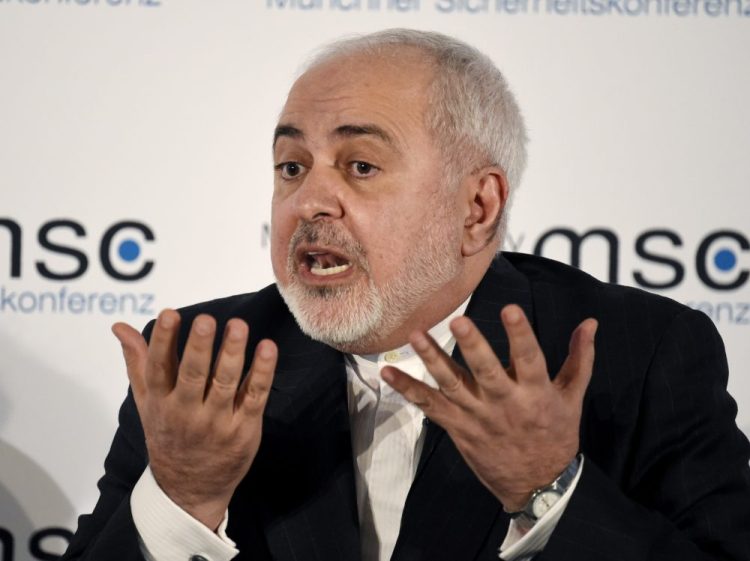 Iranian Foreign Minister Mohammad Javad Zarif told top defense officials and diplomats at the Munich Security Conference on Saturday that he believes President Trump doesn't have good advisers. “He's been wanting for Iran to collapse since he withdrew from the nuclear deal.” 
