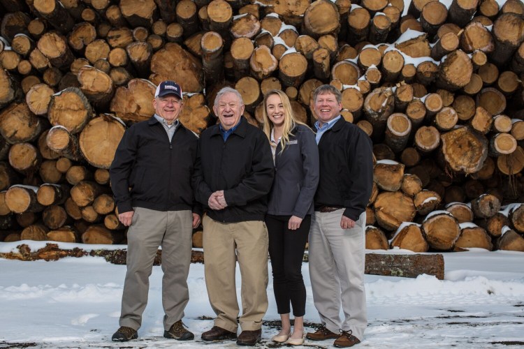 Hammond Lumber has been named 2020 ProSales Dealer of the Year. From left are Don Hammond, vice president; Clifton "Skip" Hammond, co-founder; Sadie Hammond, sales associate; and Mike Hammond, president and CEO. 