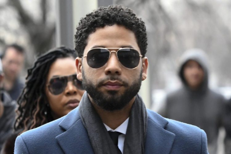 Former Empire actor Jussie Smollett arrives at the Leighton Criminal Court Building for his hearing in Chicago on March 14, 2019. Smollett faces new charges for reporting an attack that Chicago authorities contend was staged to garner publicity, according to media reports Tuesday. 