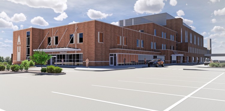 This rendering shows the future Northern Lights Mercy Hospital after a planned $84 million expansion.