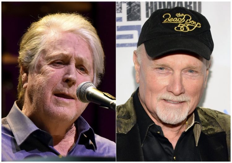 Brian Wilson, left, and  Mike Love of The Beach Boys