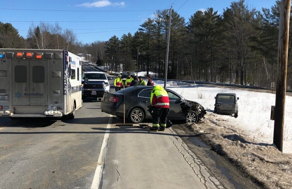 Two vehicles wrecked in New Sharon accident